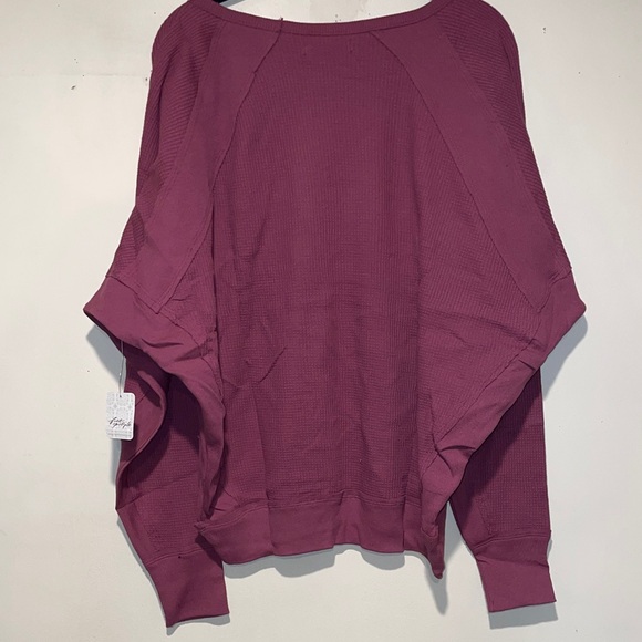Free People Santa Clara Thermal Mulberry Size Medium NWT - Picture 6 of 6